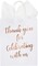 15-Pack Rose Gold Wedding Welcome Bags – Medium 10x8x4 in Foil Paper Gift Bags with Handles, Tissue Paper & Party Favor Set for Bridal Showers, Weddings & Thank You Gifts